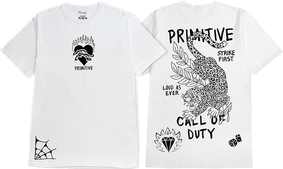 Primitive Task Force T-Shirt - Size: SMALL White