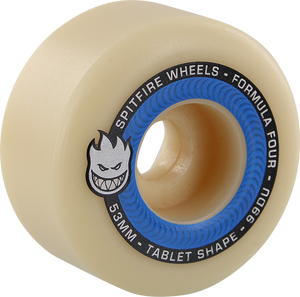 Spitfire F4 99a Tablet 53mm Natural/Blue Skateboard Wheels (Set of 4)