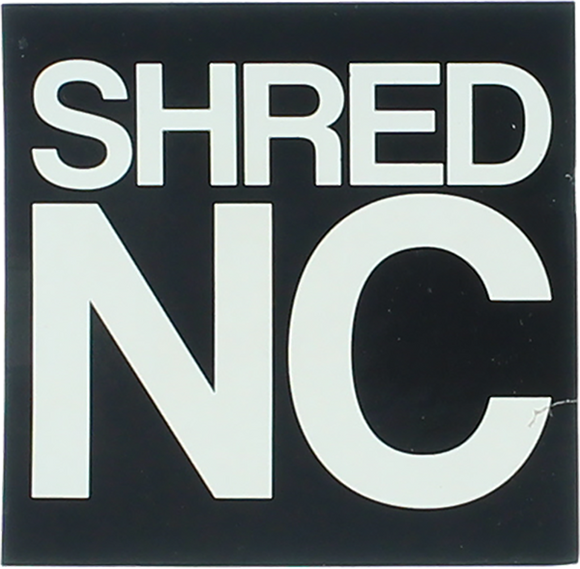 Shred Stickers Printed Shred Nc Stack 3