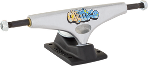 Krux Ortiz K5 Dlk 7.6 Silver/Black Skateboard Trucks (Set of 2)