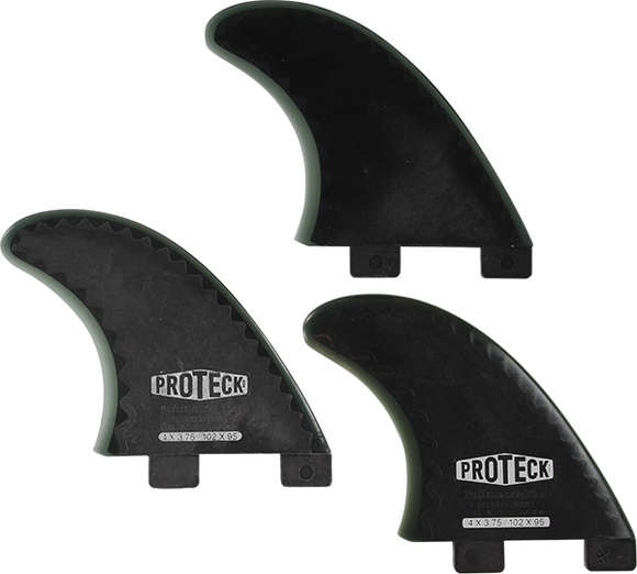 Proteck Perform Fcs Grom Thruster Set 4.0 Black Surfboard FIN 