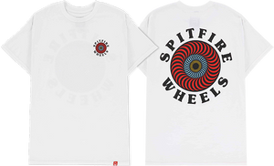 Spitfire OG Classic Fill T-Shirt - Size: MEDIUM White/Red/Multi