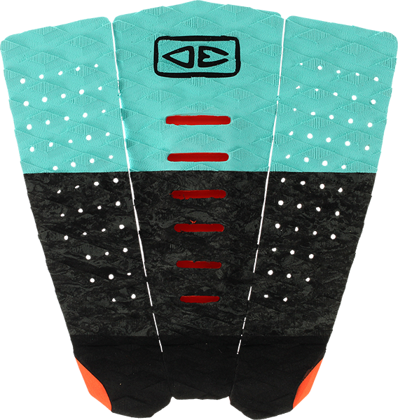 O&E Ocean & Earth Micro Grom 3 PIECE Tail Pad Black/Aqua