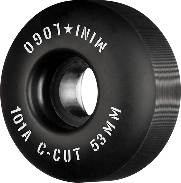 Ml C-Cut 53mm 101a Black  Skateboard Wheels (Set of 4)