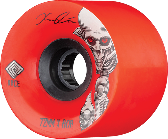 Powell Peralta Kevin Reimer 72mm 80a Red/Black Longboard Wheels (Set of 4)