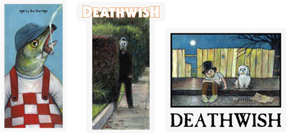 Deathwish 12/Pk Assorted  Holiday 22 One-Off Sticker Pk