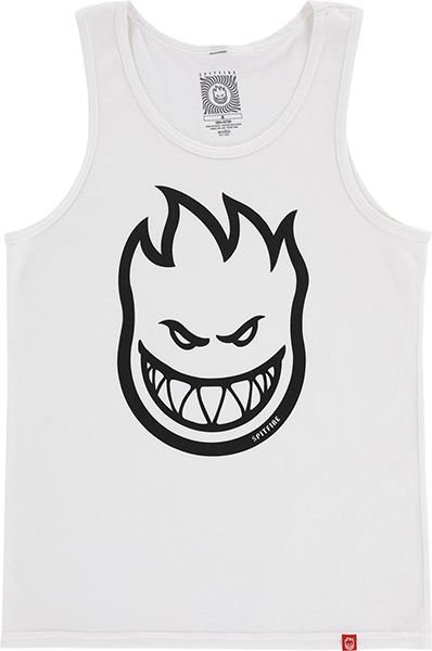 Spitfire Bighead Tank Top Size: MEDIUM White/Black