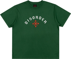 Disorder Arch Logo T-Shirt - Size: MEDIUM Olive