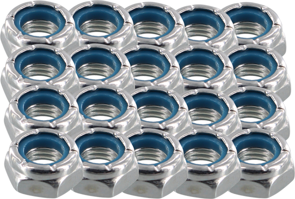 Modus 20/Pack Axle Nuts Silver