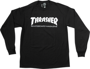 Thrasher Skate Mag Long Sleeve T-Shirt - Size: SMALL Black/White