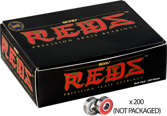 Bones Wheels Reds Bulk Pack 200pcs(25sets) Bearings