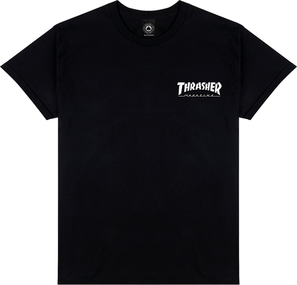 Thrasher Little Thrasher T-Shirt - Size: MEDIUM Black