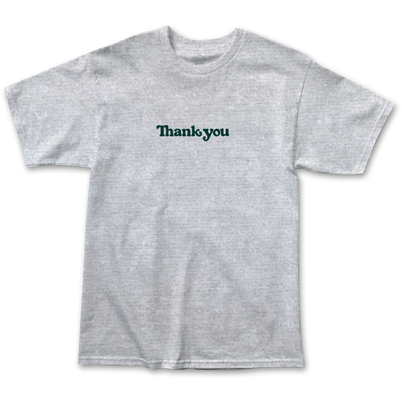 Thank You - Center T-Shirt - Heather Grey